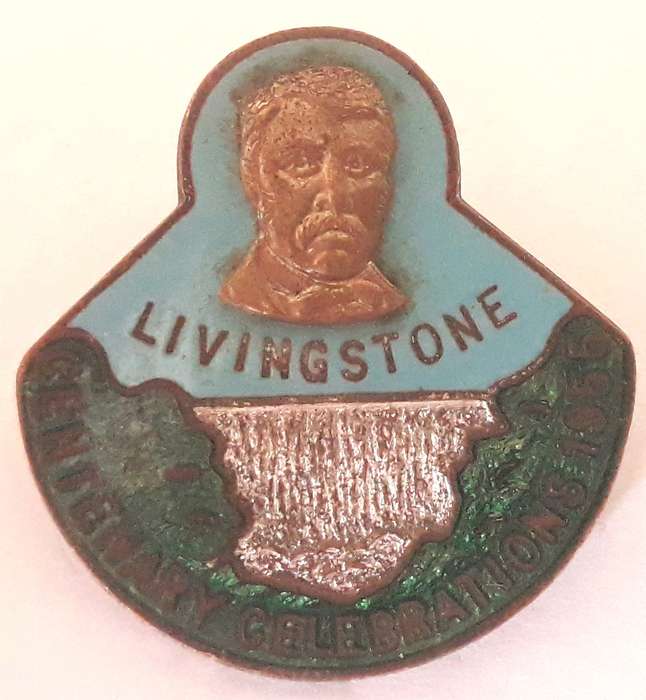 Vintage Livingstone Centenary Celebrations 1955 Pin Badge