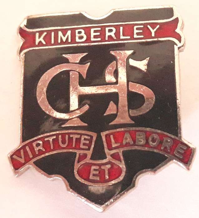 Vintage Kimberley Christian High School Pin Badge