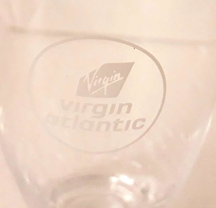 Virgin Atlantic Airways Carton Box of Six Tray Glasses