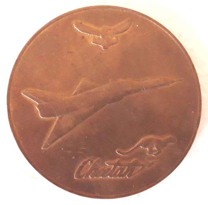 South African Airforce 1986 Atlas Unveiling of the Cheetah D Medallion