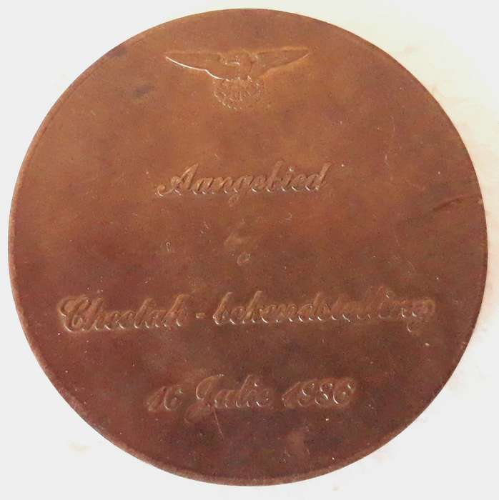 South African Airforce 1986 Atlas Unveiling of the Cheetah D Medallion