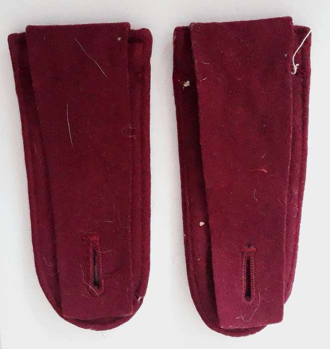 Vintage South African Red Cross VAD - 78 Maroon Shoulder Boards and Badges