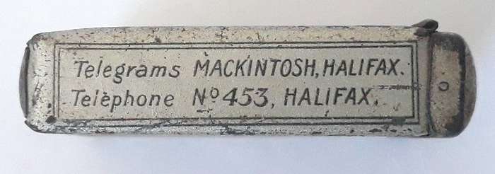 Antique Victorian/Edwardian Era Mackintosh's Toffee Vesta Match Case/Striker