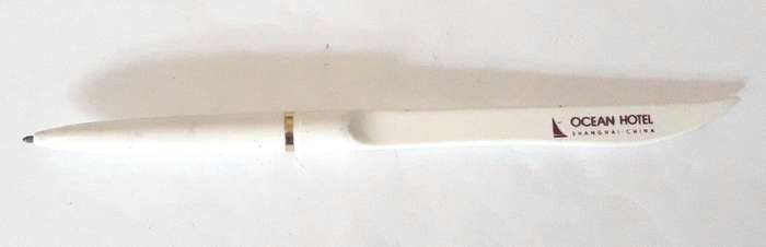 Vintage 1990s Ocean Hotel Shanghai Desk Pen