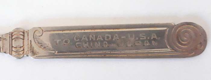 Vintage Canadian Pacific Liners Letter Opener and Ruler