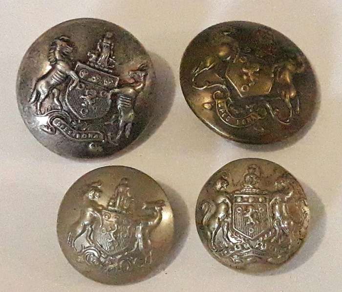 Various Cape Colony Colonial Era Volunteer Buttons