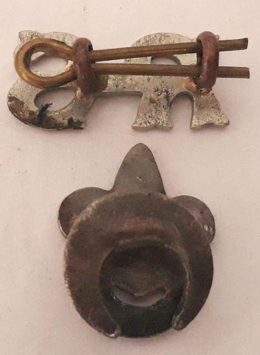 Vintage Rover Scouts Leather Hat and Lapel Badge
