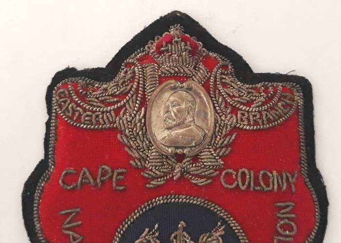 Antique 1912 Cape Colony Rifle Association Eastern Branch Bullion Wire Award Badge