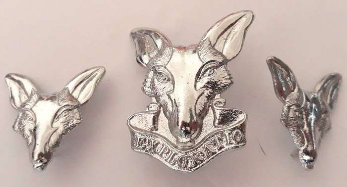 SADF Military Intelligence School Cap and Collar Badge Set