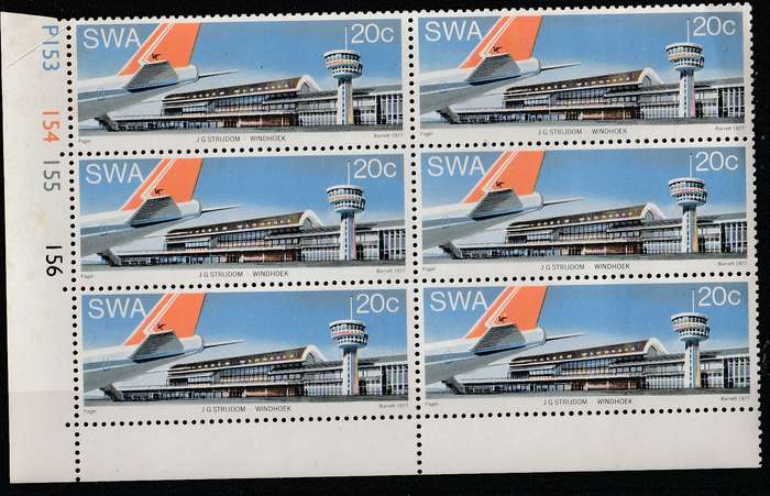 SWA   CONTROL BLOCK   1977  AIRPORT WINDHOEK