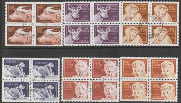 GUINEA    BISSAU   1989   BLOCKS OF 4