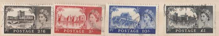 GREAT BRITAIN   1955  QE2    SC166-169