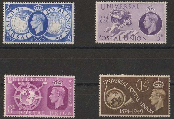 GREAT BRITAIN       SG499-502    UPO    1949  MM