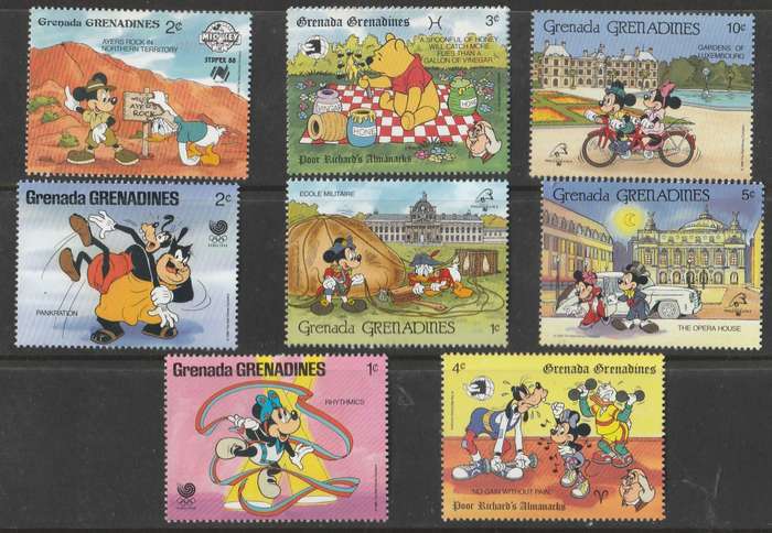 DISNEY    GRENADA   UMM      MINT   MICKEY AND FRIENDS
