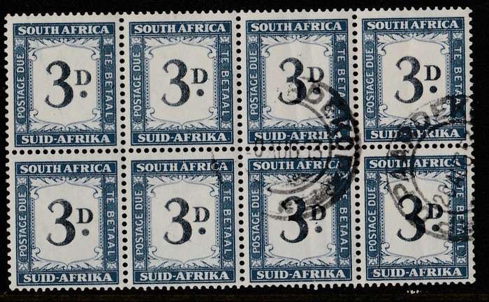 UNION     POSTAGE DUES   BLOCK OF 8