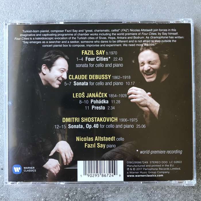 4 Cities - Cello Sonatas [CD]