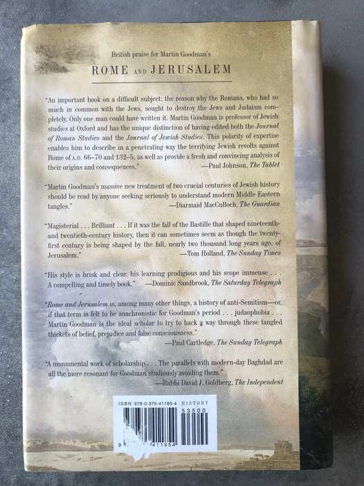 Rome and Jerusalem: The Clash of Ancient Civilizations by Martin Goodman [Hardcover: Excellent]