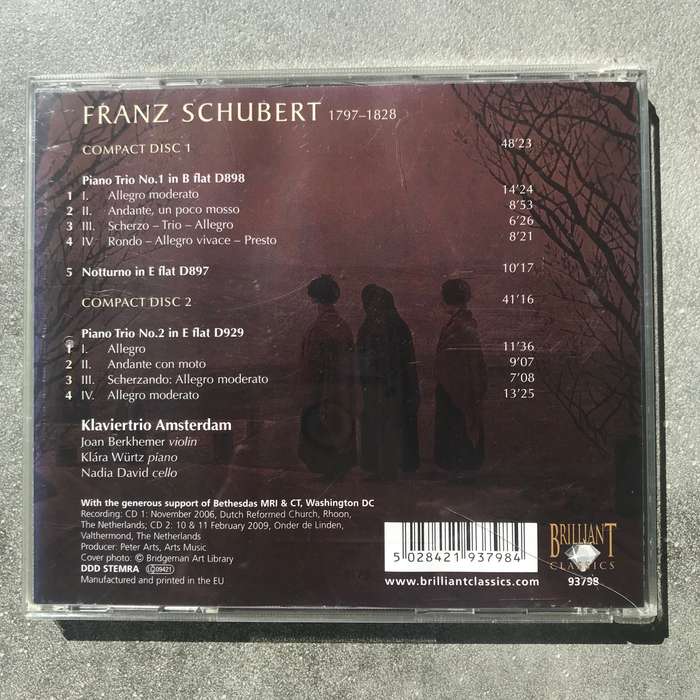 Schubert: Piano Trios 1 & 2 [2 CD]