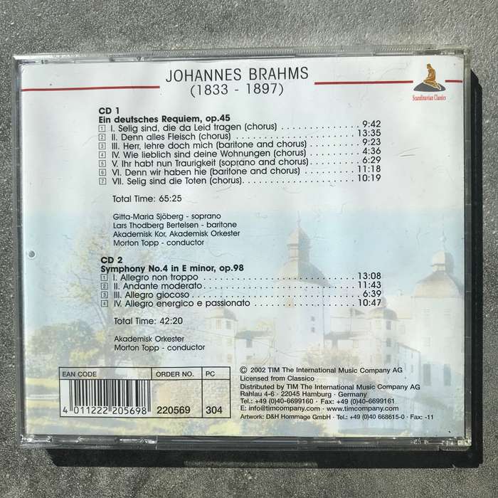 Brahms: Ein Deutsches Requiem / Symphony No. 4 [2 CD]