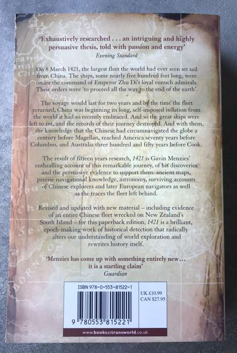 1421: The Year China Discovered the World by Gavin Menzies [Paperback: Like New]