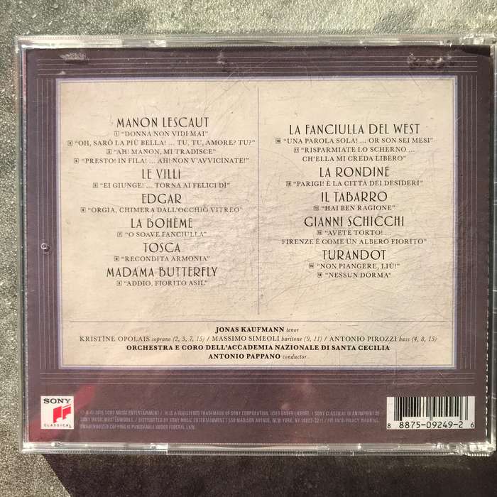 Jonas Kaufmann: Nessun Dorma (The Puccini Album) [CD]