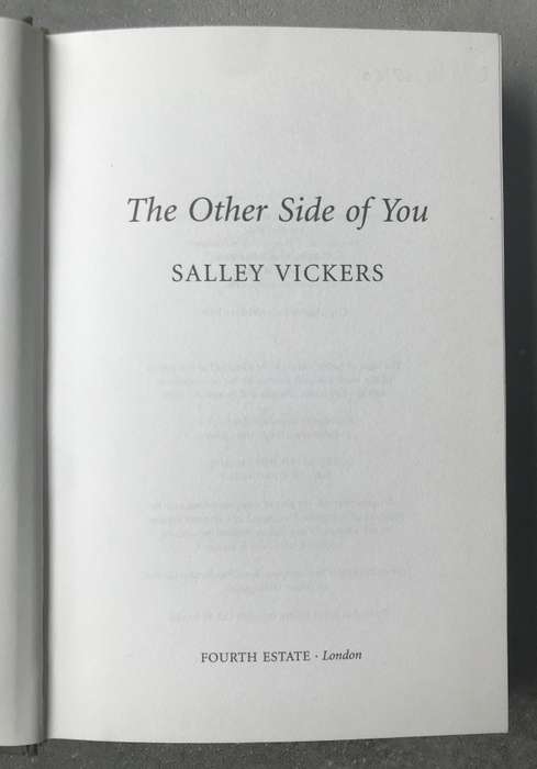 The Other Side of You by Salley Vickers [Hardcover: Good]