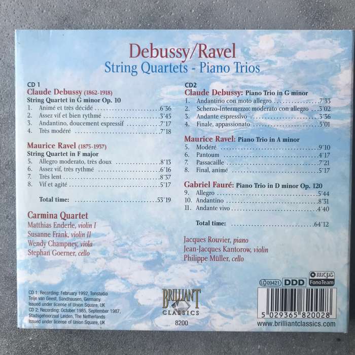 Debussy / Ravel: String Quartets & Piano Trios [2 CD]