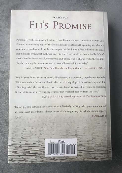 Eli's Promise by Ronald H. Balson [Large Paperback: Excellent]