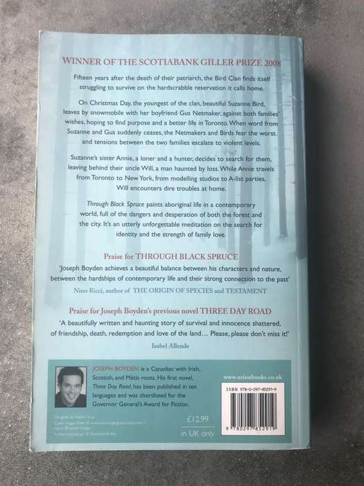 Through Black Spruce (Bird Family Trilogy #2) by Joseph Boyden [Large Paperback: Very Good]
