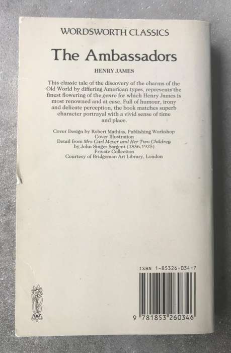 The Ambassadors by Henry James [Paperback: Good]