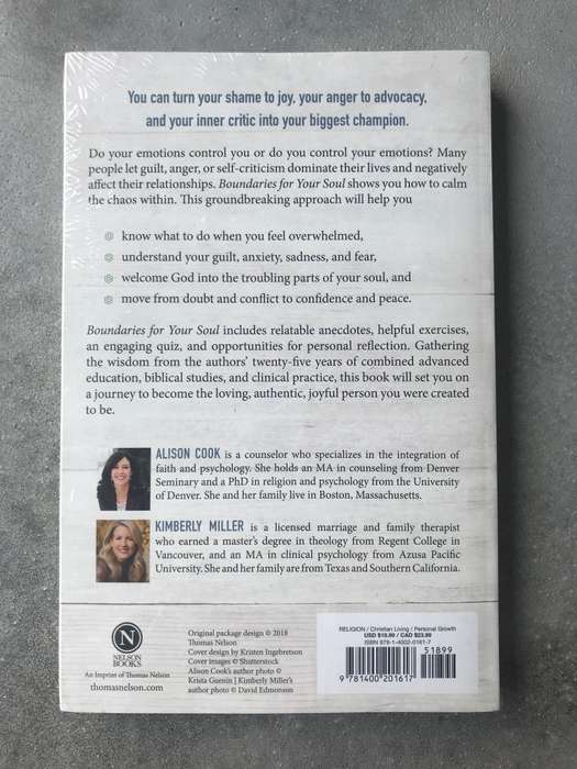 Boundaries for Your Soul by Alison Cook & Kimberly Miller [Paperback: New]