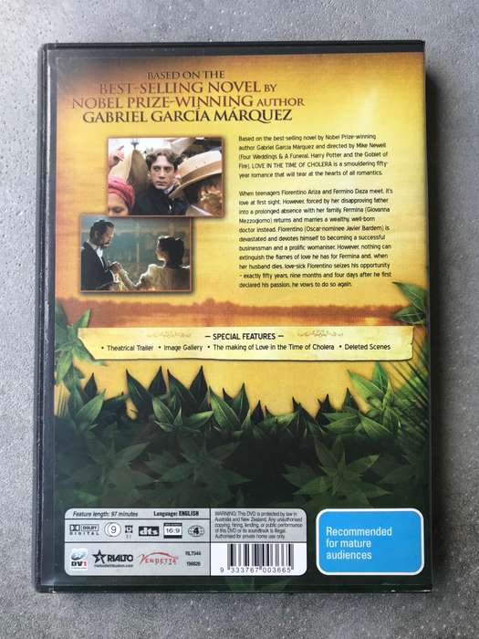 Love in the Time of Cholera [DVD]