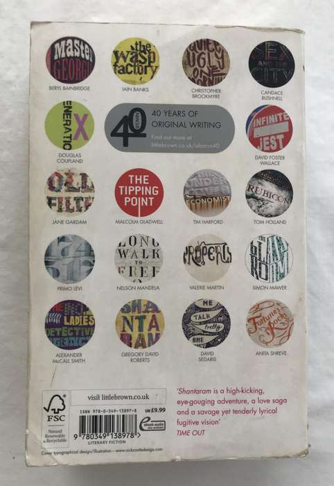 Shantaram by Gregory David Roberts [Paperback: Good]