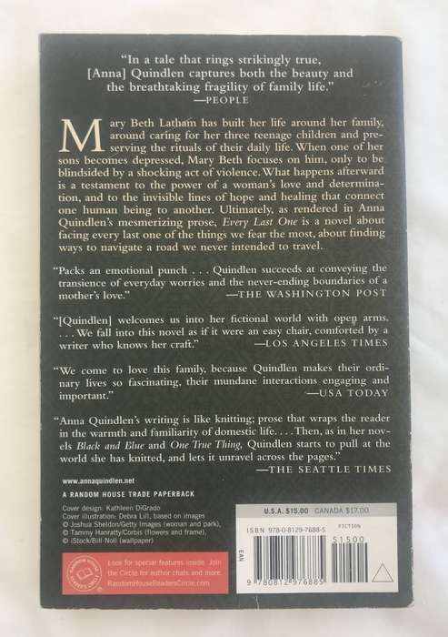 Every Last One by Anna Quindlen [Paperback: Good]