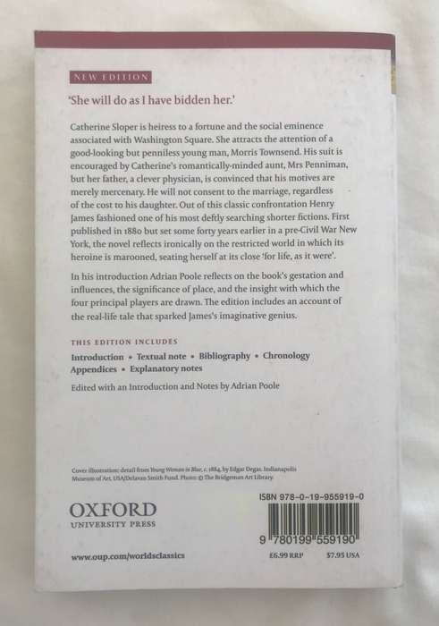 Washington Square by Henry James [Paperback: Excellent]