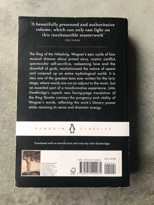 The Ring of the Nibelung by Richard Wagner [Paperback: Excellent]
