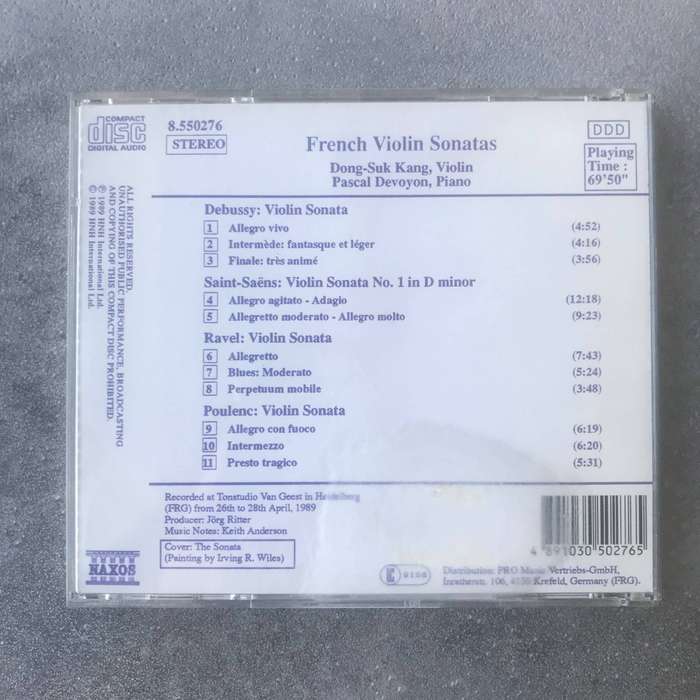 French Violin Sonatas [CD]