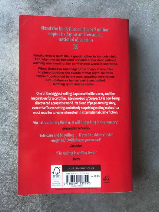 The Devotion of Suspect X (Detective Galileo #3) by Keigo Higashino [Paperback: Good]