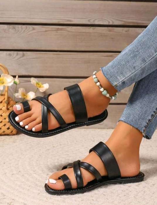 Black Strappy Sandals