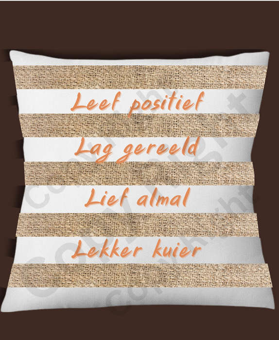 Cushion - home decor- throw pillow x 5 Horses Afrikaans