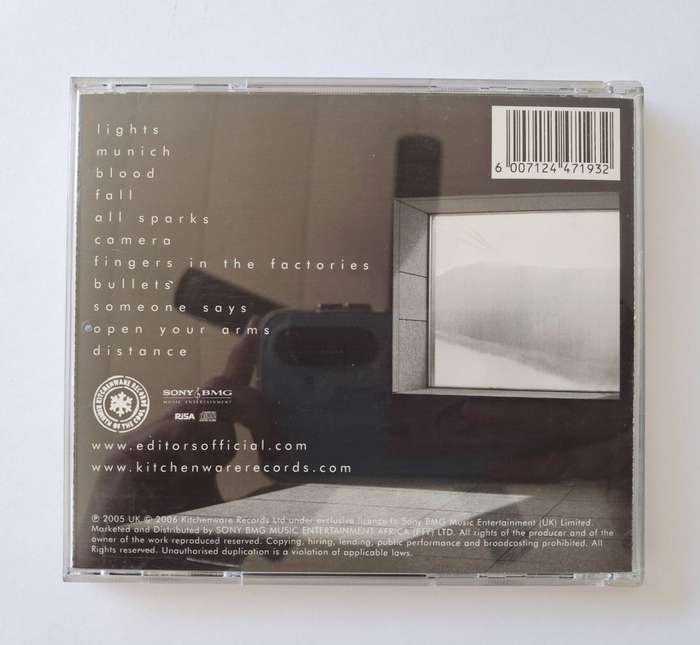 Editors  The Back Room CD