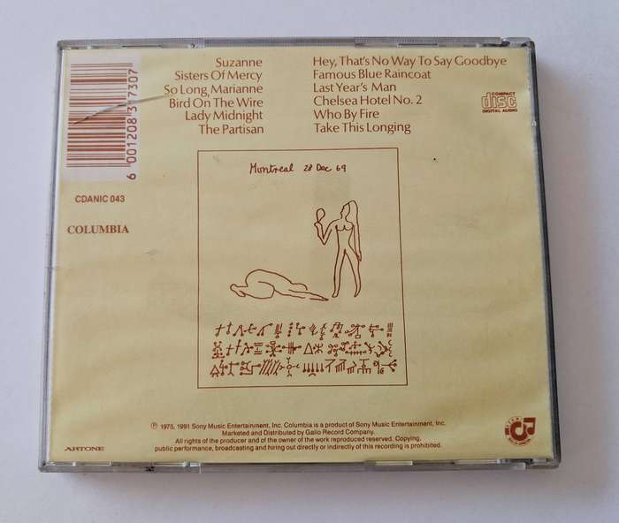 Leonard Cohen  The Best Of CD