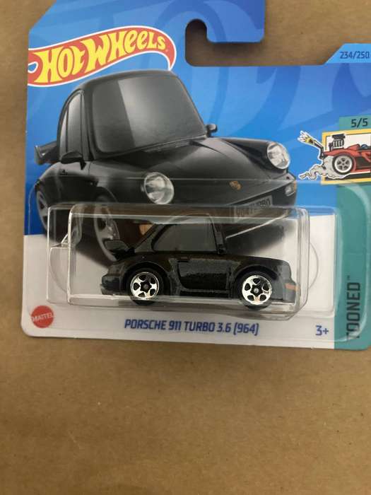 Hot Wheels , Porsche 911 Turbo 3,6 , Tooned , short card