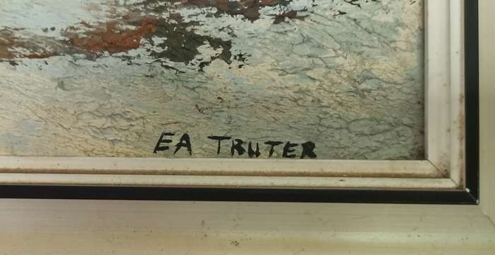 Original EA Truter Oil on Board Artwork
