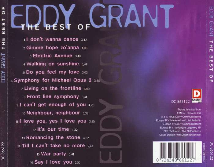 EDDY GRANT - The best of (CD)  DC 866122 VG+