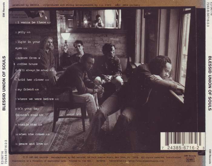 BLESSID UNION OF SOULS - Blessid union of souls (CD) E2-56716 / 7243-8-56716-2-3 EX