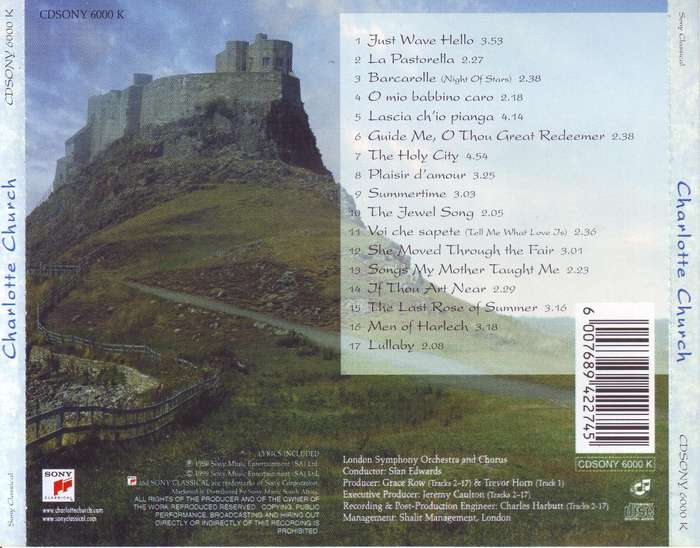 CHARLOTTE CHURCH - Charlotte Church (CD) CDSONY 6000 K NM (R25 SALE)