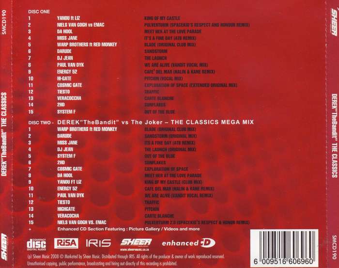 DEREK "THE BANDIT" - The classics (double CD) SMCD190 NM-