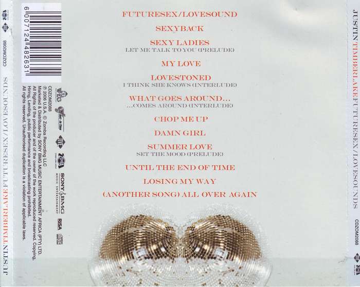 JUSIN TIMBERLAKE - Futuresex / lovesounds (CD) CDZOM2088 NM