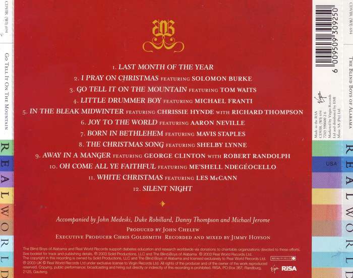THE BLIND BOYS OF ALABAMA - Go tell it on the mountain (CD) CDVIR (WI) 694 NM-